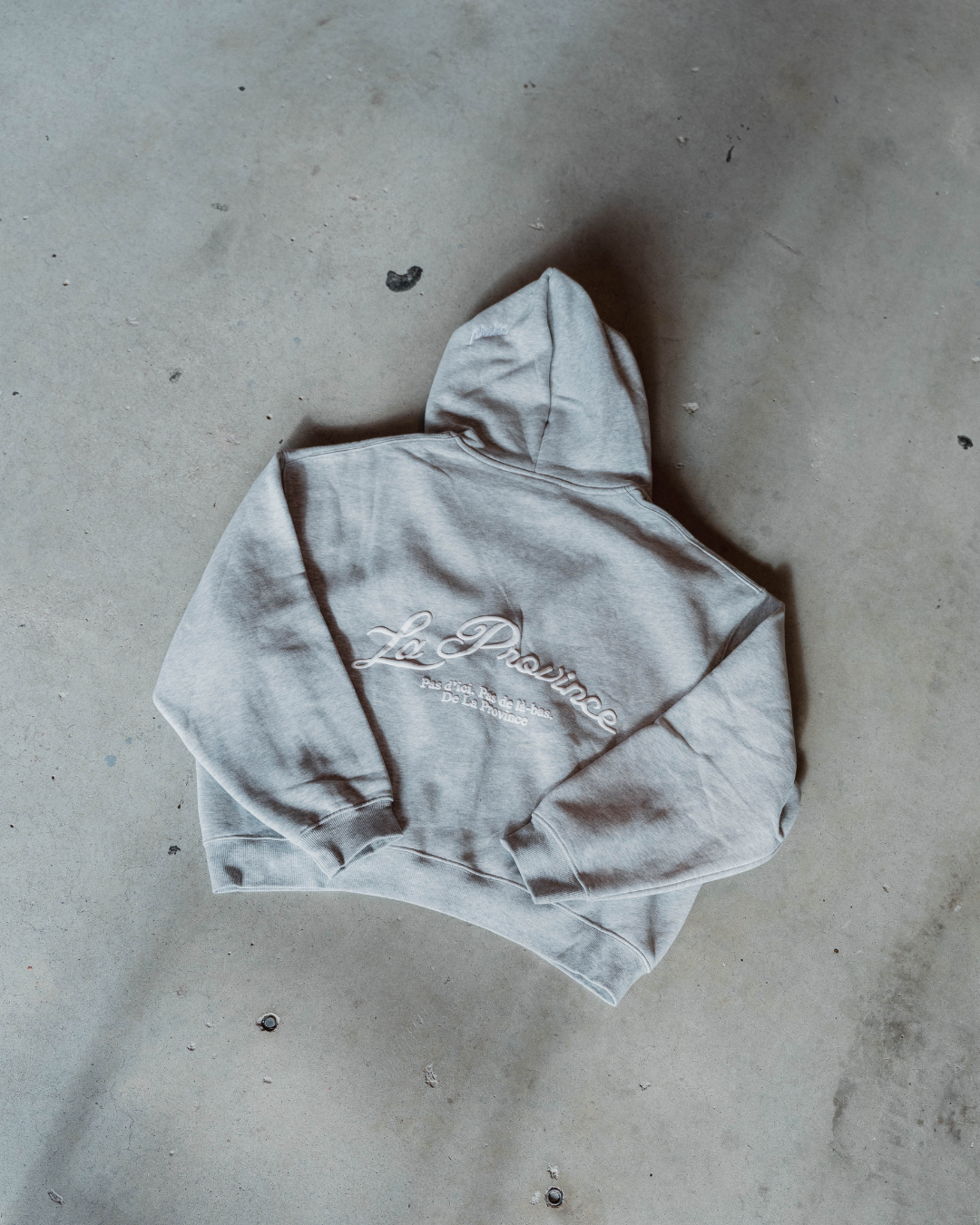 PRVNC Cropped Zip Up Hoodie 370gsm - Grey