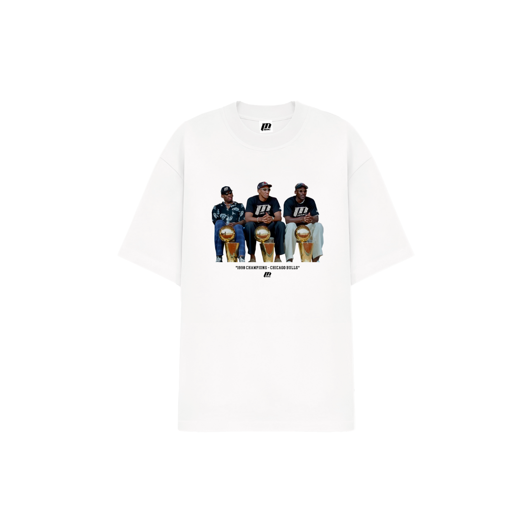 Three Peat Oversized T-Shirt 310gsm - White