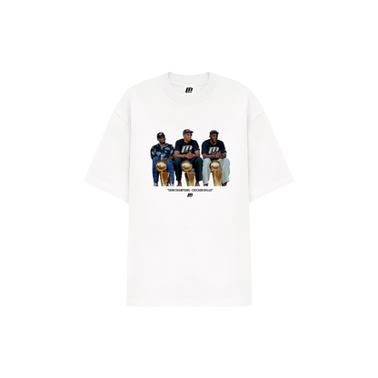 Three Peat Oversized T-Shirt 310gsm - White