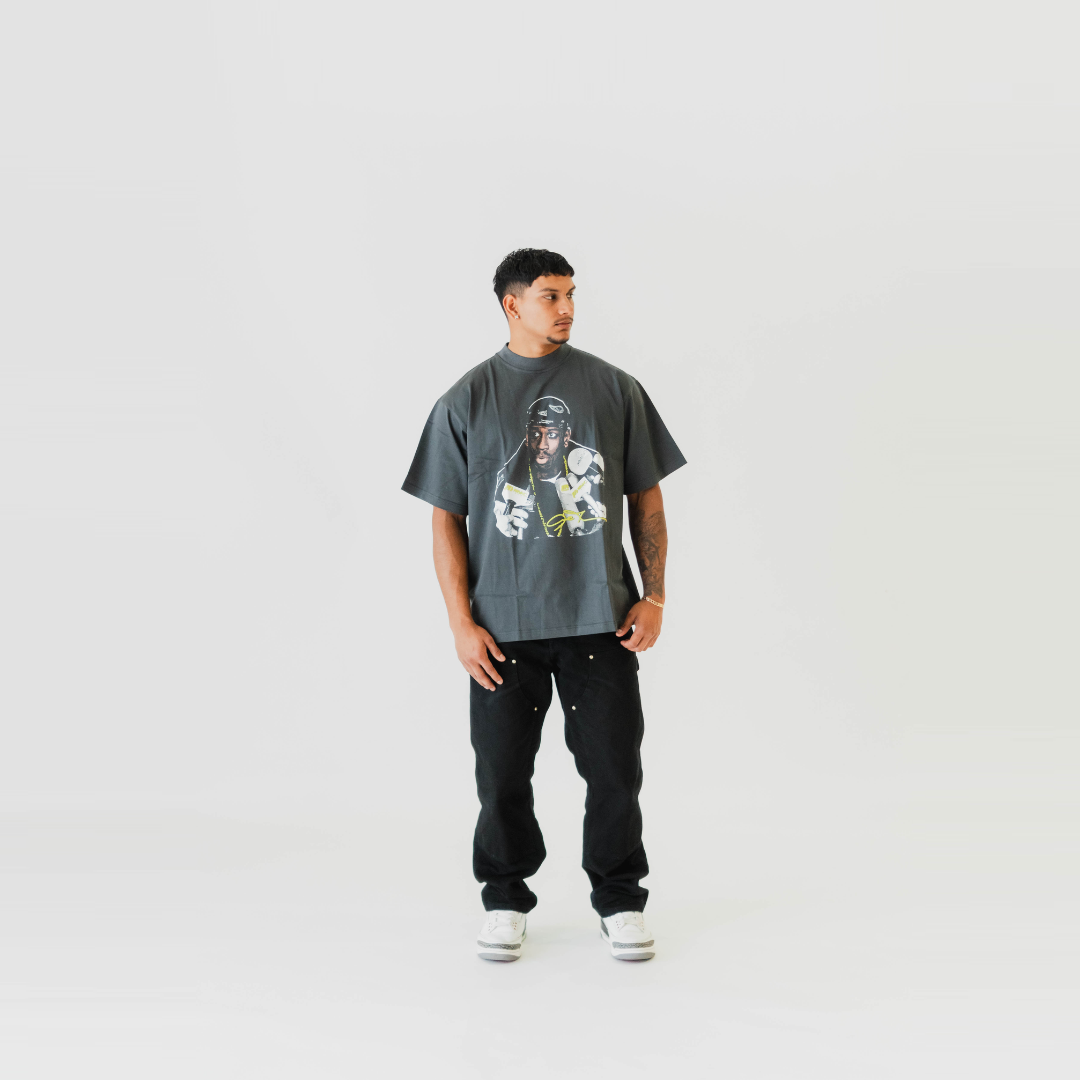 Iverson Oversized T-Shirt 240gsm - Faded Grey