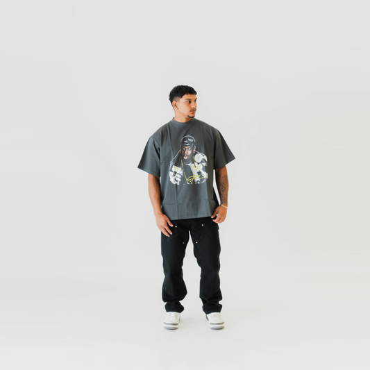 Iverson Oversized T-Shirt 240gsm - Faded Grey
