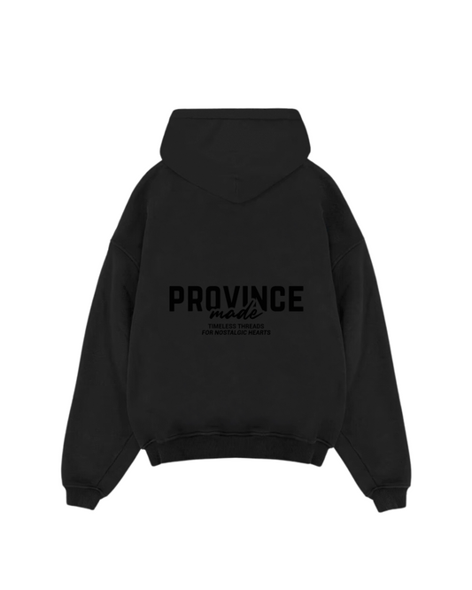 For Nostalgic Hearts Oversized Hoodie 520gsm - Charcoal Black