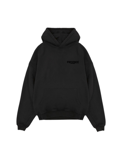 For Nostalgic Hearts Oversized Hoodie 520gsm - Charcoal Black