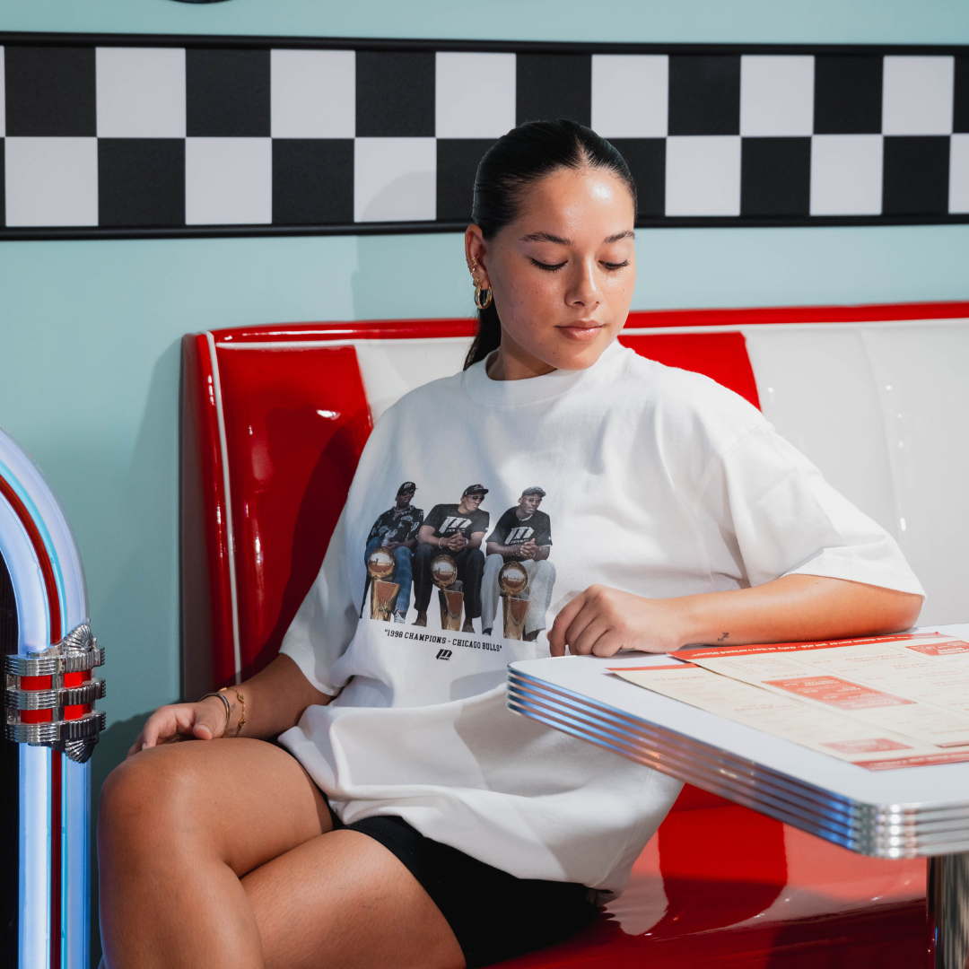 Three Peat Oversized T-Shirt 310gsm - White