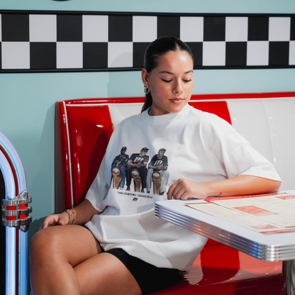 Three Peat Oversized T-Shirt 310gsm - White